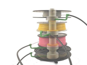 stapelbaar filament spoel 3d de printer accessoires filamentchallenge 3d print model - Mito3D