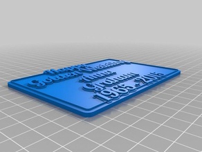 minha personalizado de várias linhas - 50º organização 3d print model - Mito3D