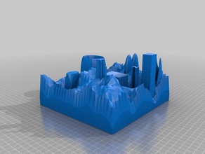 şehir rakam 3d baskı 3d print model - Mito3D