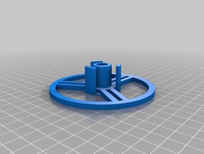 stand radioactieve symbool coaster containers 3d print model - Mito3D