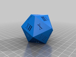 d20 misfortune 3d printing dice tower game polyhedron rpg 3d print model - Mito3D