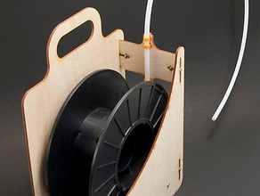 filament caddy 3d printer accessories filamentchallenge holder spool 3d print model - Mito3D