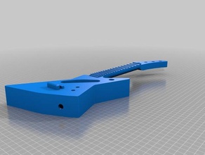 elektrische ukulele explorer muziek 3d print model - Mito3D