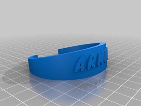 armin armband emboos armbanden maat 3d print model - Mito3D