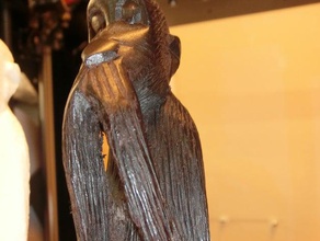 say no evil scans replicas monkey statue three wise men 3d print model - Mito3D