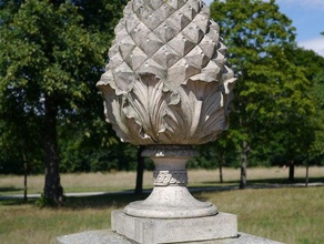 ham house pineapple scans replicas 1799 architectural decoration garden historical ornament stonework wall 3d print model - Mito3D
