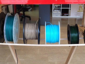 ponte de spool titular 3d a impressora os acessórios filamentchallenge filamento spoolstand montagem stand 3d print model - Mito3D