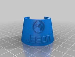 customisable bottle name tag organization club mate customizer openscad stratum0 3d print model - Mito3D