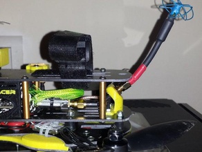 ondersteuning antenne fpv in een frame rc voertuigen monteren de drone drone-racer racing fpv-antenne 3d print model - Mito3D