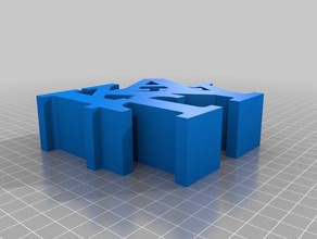 katy kelime heykel özelleştirilmiş heykeller 3d print model - Mito3D