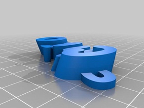 özelleştirilmiş iamburnystext chico benim organizasyon 3d print model - Mito3D