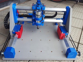 root 2 cnc multitool router 3d printed parts diy machine mill milling home built 3d print model - Mito3D