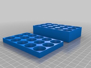 my customized parametric er type collet holder tool holders boxes 3d print model - Mito3D