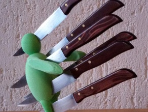 ceppo porta coltelli ev coltello tutucu bıçak adam sahibi bıçağı 3d print model - Mito3D