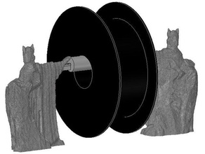 argonath señor de los anillos soporte bobina filamento 3d la impresora accesorios filamentchallenge 3d print model - Mito3D