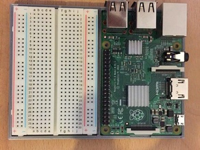 raspberry pi 2 breadboard combination tray electronics 3d print model - Mito3D
