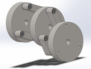 schmidt acoplamiento partes flexible eje de flex conexión 3d print model - Mito3D