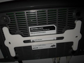 fritzbox wandhalter bölmesi bulunur bilgisayar fritz kutusu duvara monte 3d print model - Mito3D