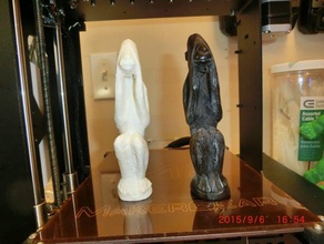 não vejo o mal varreduras réplicas macaco estátua três reis magos 3d print model - Mito3D