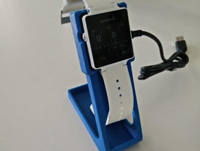 garmin vivoactive charger stand organization mount smartwatch 3d print model - Mito3D