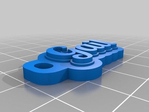 gail Anahtarlık organizasyon özelleştirilmiş 3d print model - Mito3D