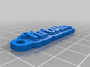 kristin keychain organization customized 3d print model - Mito3D