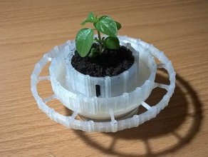 proje skycıty mini binalar yapılar 3d baskılı yazıcı sanat kale catz studios kap dreamer laputa saksı bitkisi 3d print model - Mito3D