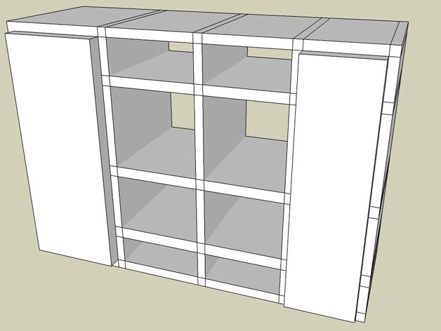 armoire de rangement 3d l'impression L'impression 3D print model - Mito3D