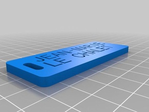 le chalet de la etiqueta organización personalizado 3d print model - Mito3D