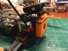 r250 açılı kamera monte edin rc araç mobius montaj Anahtarlık mount 3d print model - Mito3D