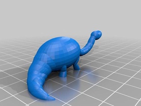 brontosauro altri adorabile dino dinosauro baby carino grasso 3d print model - Mito3D