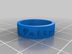 pettrichor anello anelli personalizzato 3d print model - Mito3D