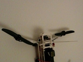 eenvoudige wallmount haak 250 formaat quadcopter rc voertuigen wand 3d print model - Mito3D