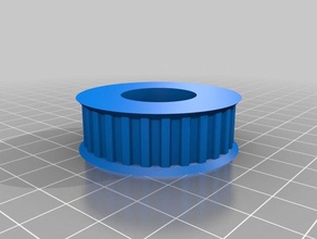 my customized parametric pulley lots tooth profiles 2 3d printer parts 3d print model - Mito3D