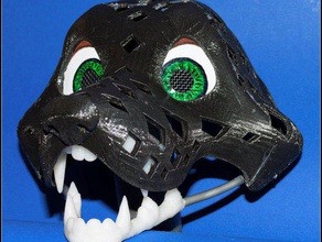 fursuit - marionnette-tête version de base 25 les créatures canine le costume chien fursuit-tête masque pawpet la tête marionnette robot toon 3d print model - Mito3D