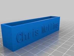 mijn aangepaste basic business card houder office 3d print model - Mito3D