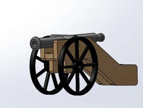 1700jhd di artiglieria da campo hobby 3d print model - Mito3D