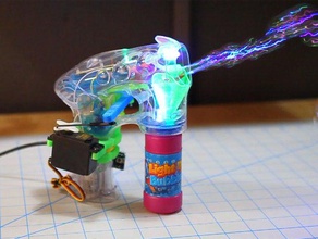 bubble blaster servo allegato i giocattoli giochi arduino bolle 3d print model - Mito3D