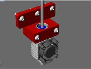 head mounting bracket 3d printer accessories bowden mount prometheus v2 3d print model - Mito3D