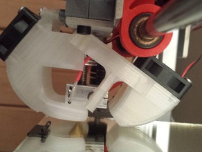 obsoleto secundário duto de refrigeração flexmendel 3d a impressora os acessórios ventilador ventilação 3d print model - Mito3D