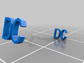 my dc ring rings customized 3d print model - Mito3D