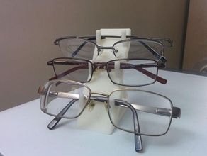 multi-pair glasses stand organization display eyeglasses 3d print model - Mito3D