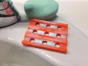 waffle fry tarzı sabunluk banyo arbys kızartma 3d print model - Mito3D