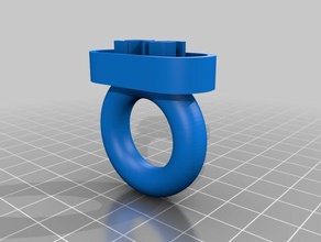 2 anel de fumo passivo anéis personalizado 3d print model - Mito3D