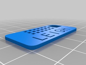 3 leigh Anahtarlık özelleştirilmiş 3d print model - Mito3D