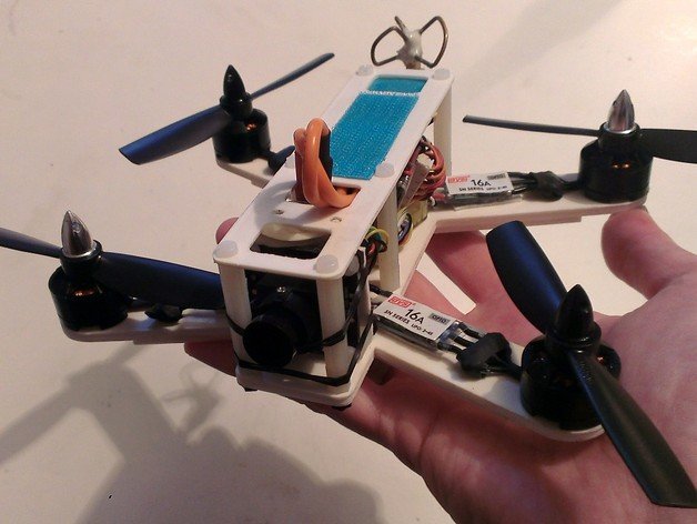 johnybee180 fpv quadcopter rc i veicoli 1306 1806 motore racing miniquad telaio frame 3D print model - Mito3D