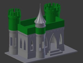 rudenko château de la zone plateau des bâtiments les structures décoration organisateur 3d print model - Mito3D