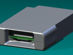 enterprise 128 premium sd card reader cover computer case 3d print model - Mito3D