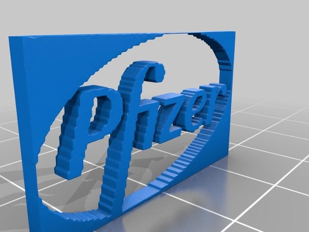 pfizer 1 3 d l'impression 3D print model - Mito3D