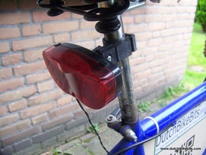 zadelpen montage beugel rack mount fiets verlichting de sport buitenshuis licht berg van 3d print model - Mito3D